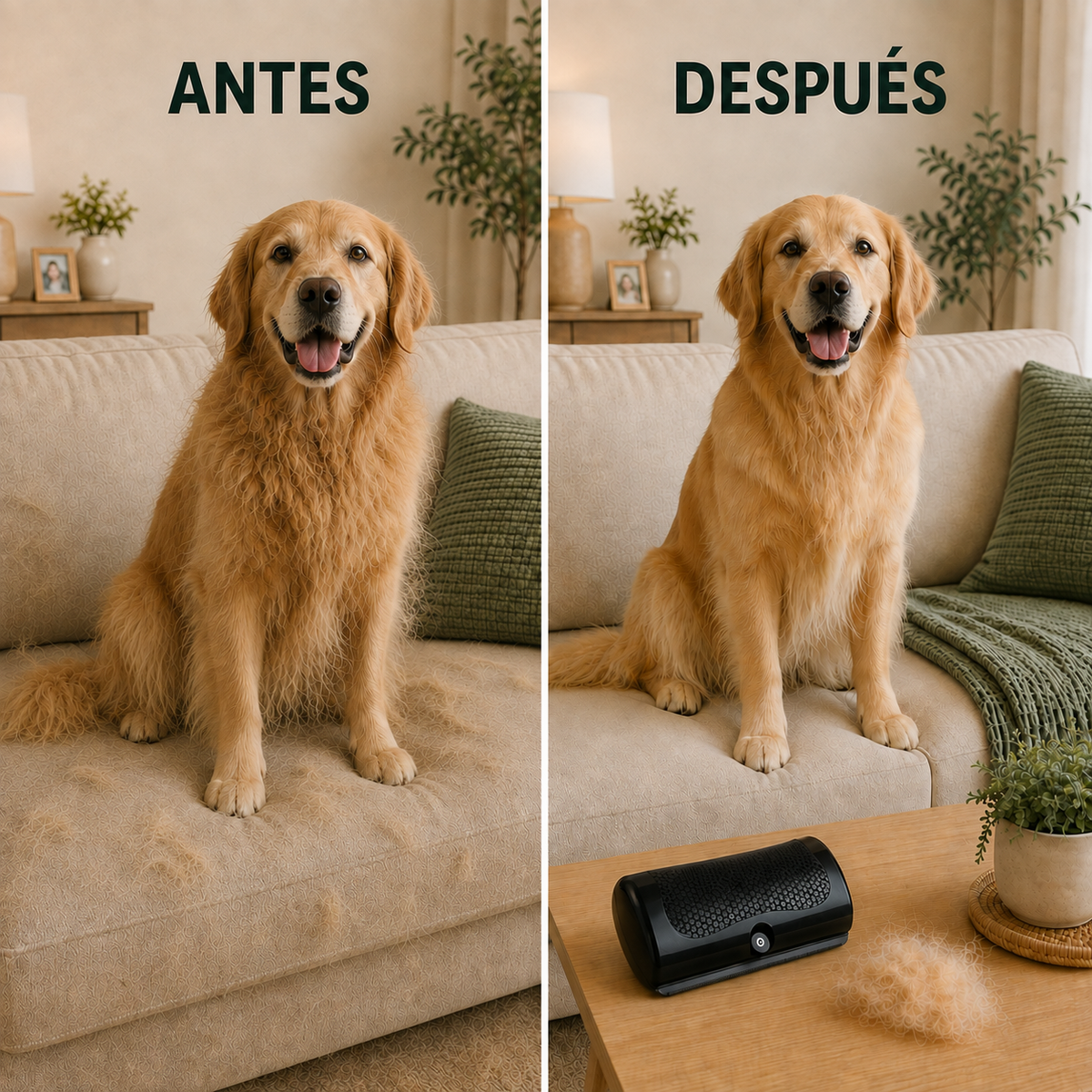 FurCalm™ – Cepillo de muda sin tirones